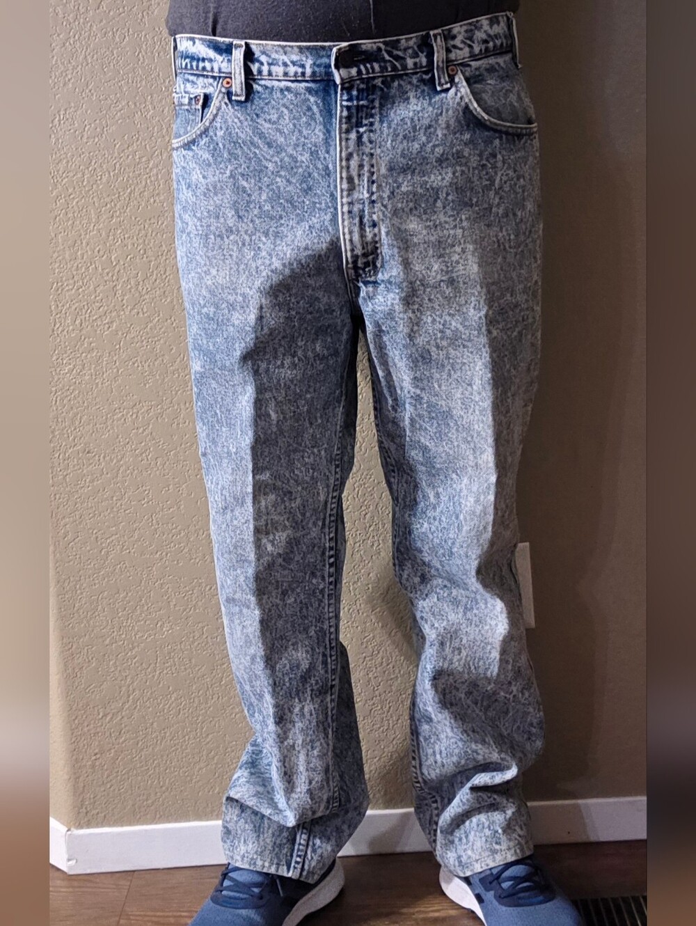 80's Retro Vintage Levi 540 Acid Wash Jeans 38x32